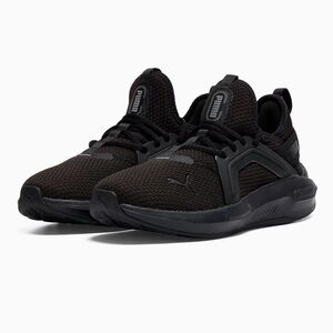 PUMA Softride Enzo 5 Wide Lace Up Womens Black Sneakers Casual Shoes 31316101